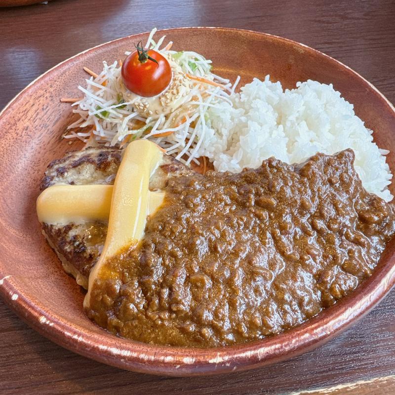 カレーバーグディッシュMサイズ(びっくりドンキー 大阪狭山店)