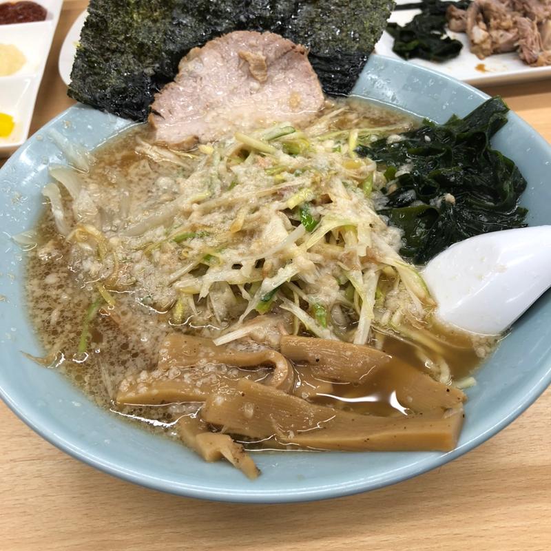 ネギラーメン【背脂トッピング】(ラーメンショップ 佐野店)