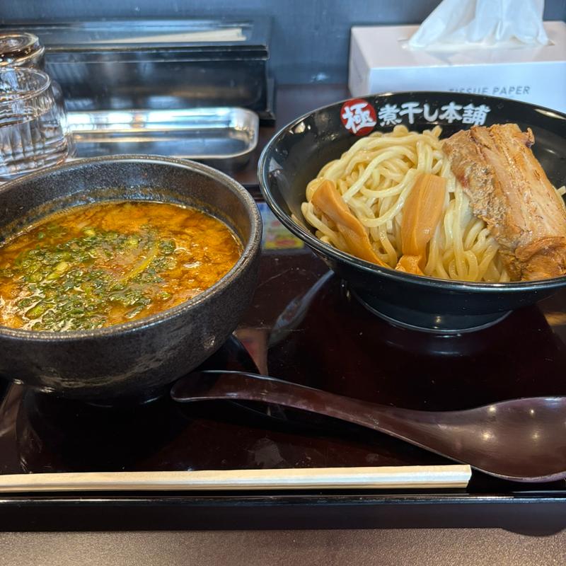 辛煮干し豚骨つけ麺(極煮干し本舗 弘前店)