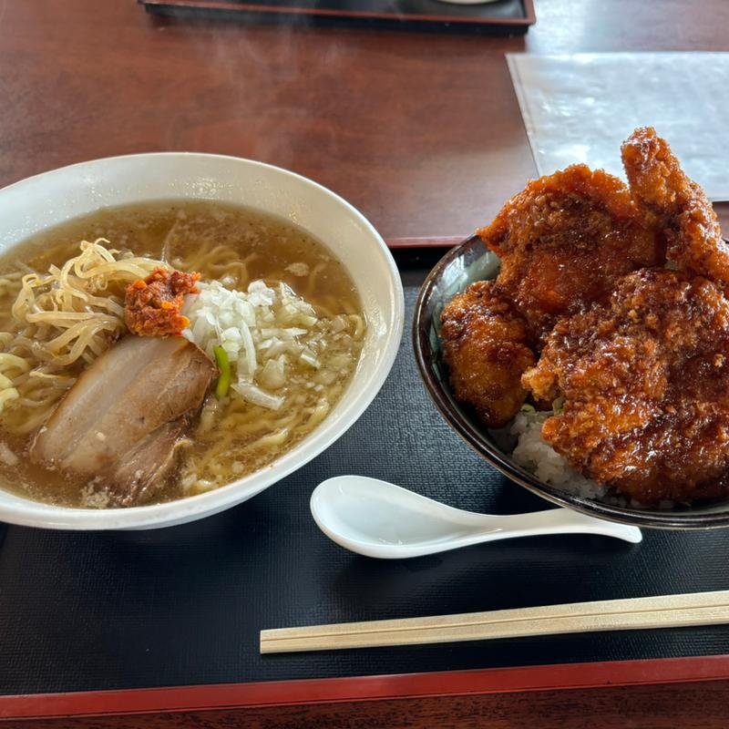 ソースカツ丼ラーメンセット(ブルドック )