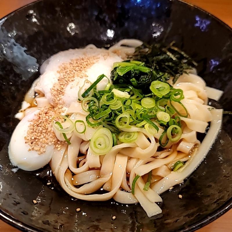 山かけきしめん(驛釜きしめん)