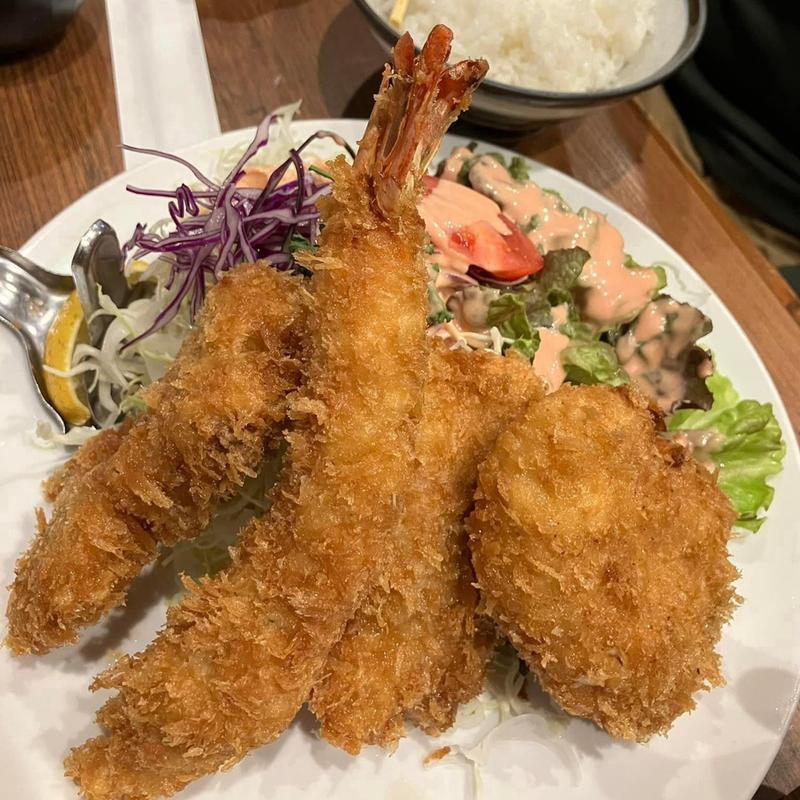 ミックスフライ定食(とんかつ とんきち)