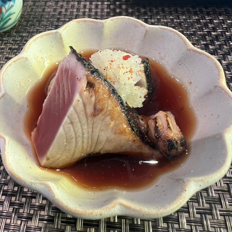 初鰹のタタキ(鮓 くおん)