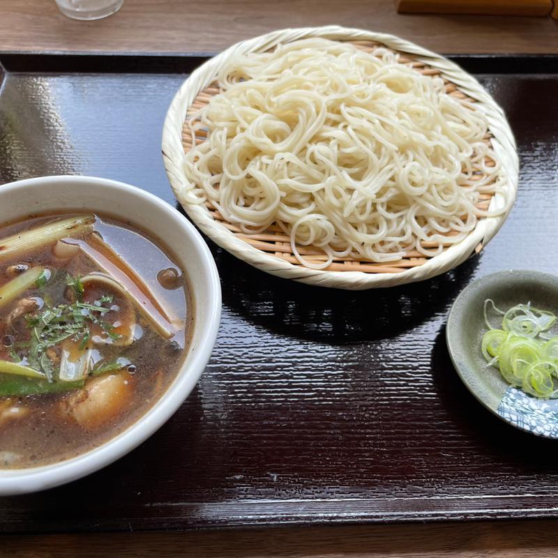 冷たい鴨せいろ(そば処すずしろ)