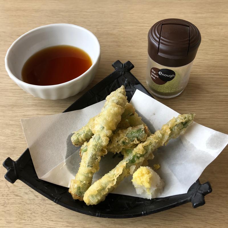 北海道産アスパラの天ぷら(とんでん 越谷南荻島店)