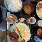 ハンバーグホタテフライ定食(大銀カフェレストラン )