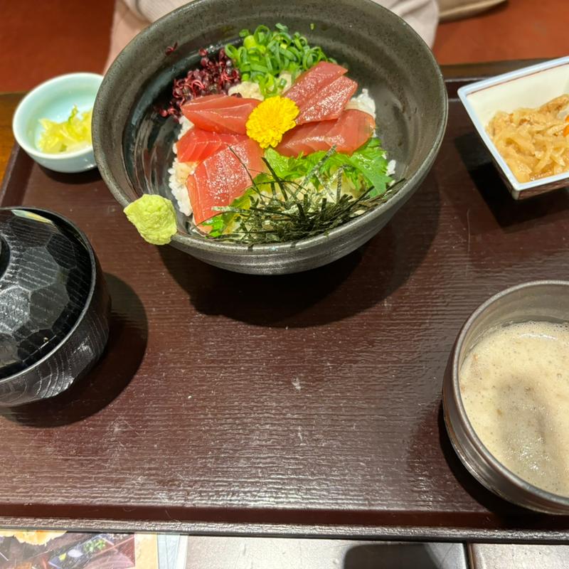 漬けマグロの山かけ御膳(自然薯料理 和食 華花 守山店)