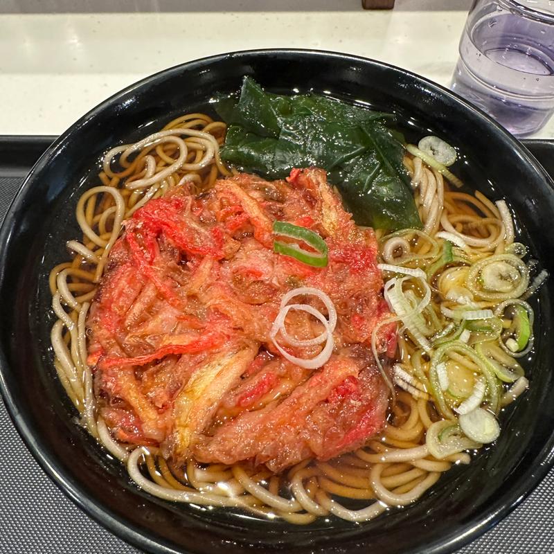 紅生姜天そば(名代 富士そば 蒲田店 （ふじそば）)