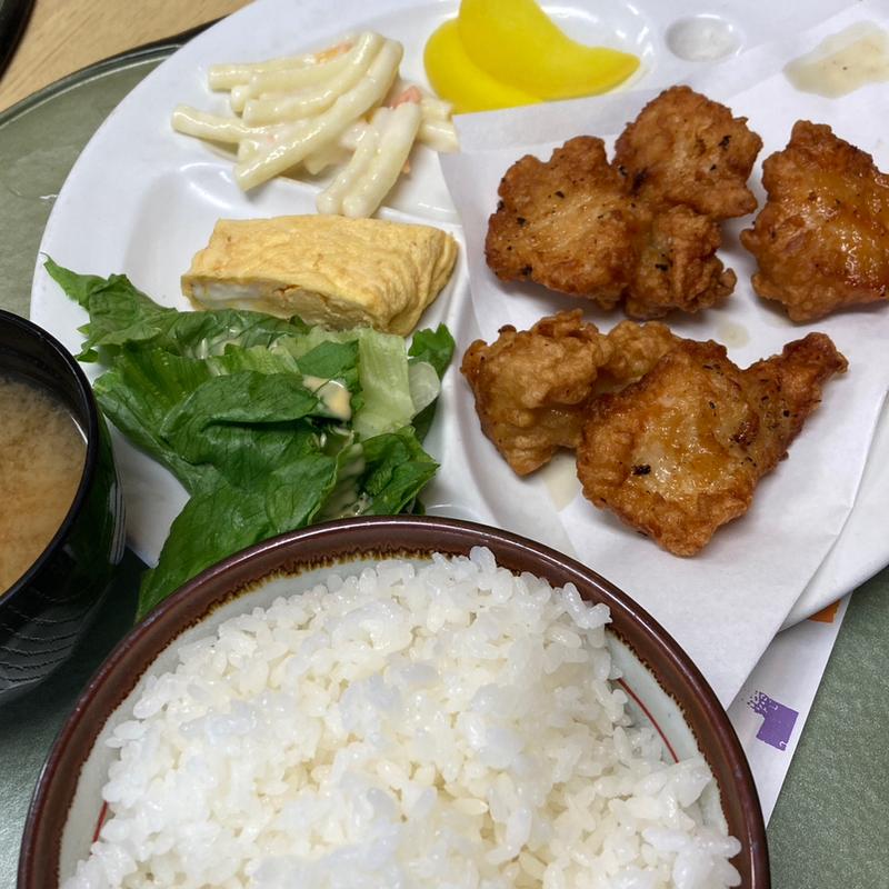 からあげ定食(お食事処ほのぼの)