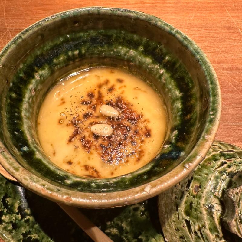 マスカルポーネとモッツァレラチーズの茶碗蒸し(ふくの緒)