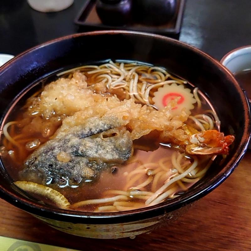 天ぷらそば(そば処 長寿庵)