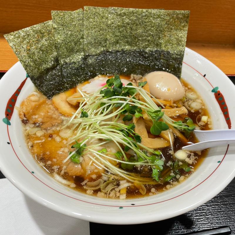 豚バラちゃーしゅう麺➕特製トッピング(福よし・お多福 新都心店)