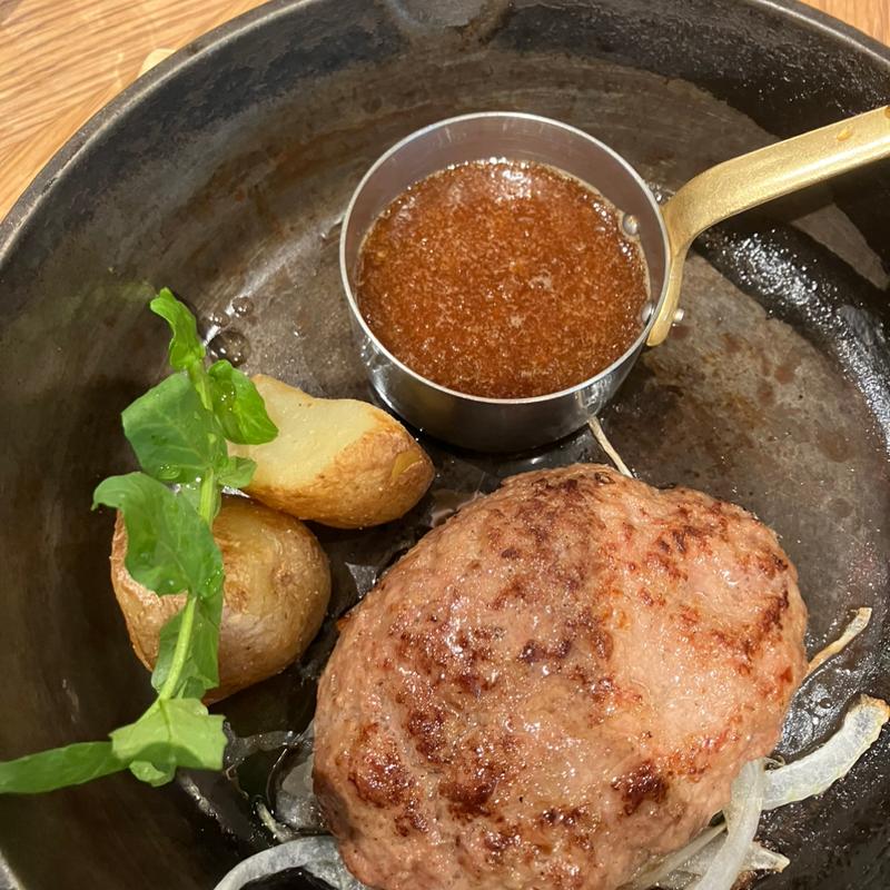 自家製ハンバーグセット　和風オニオンソース(グリルみのる )