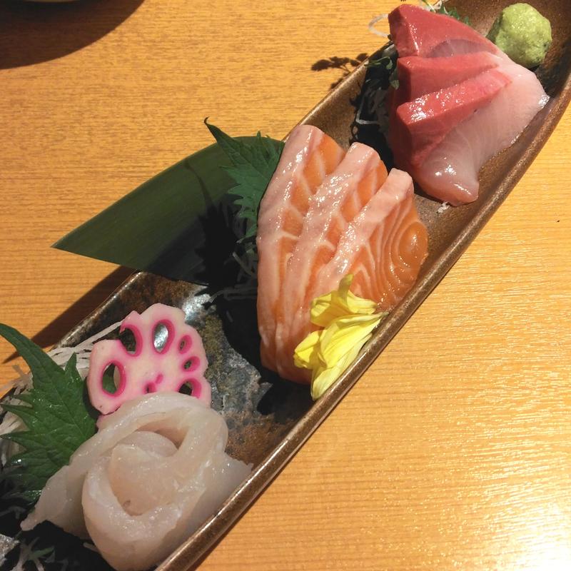 鮮魚3種盛り(越後酒房八海山 神楽坂店 )