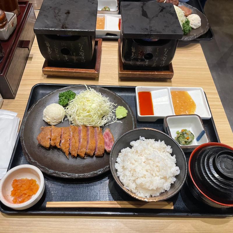 牛かつ定食130g(浅草 牛かつ )