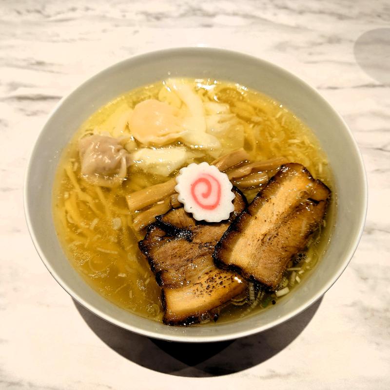 肉・海老ワンタン麺 白(Ramen Kurumu)