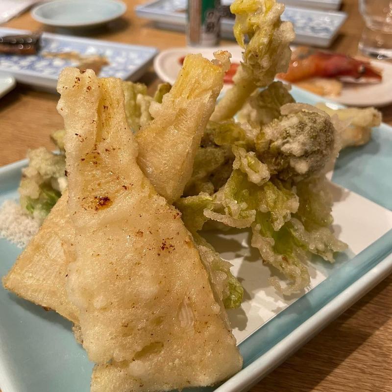 春野菜の天ぷら(わくい亭)