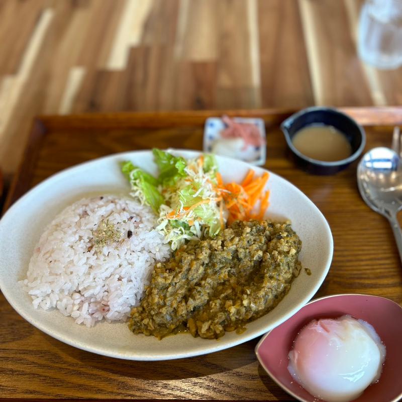 ハーブカレー(温泉卵トッピング)(ハーブカレー店 chercheur（シェルシェール）)