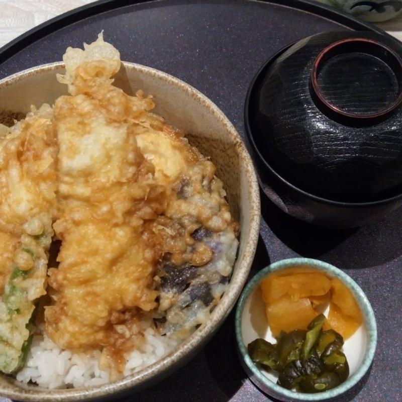 穴子と野菜の天丼(はな膳　夏見店)