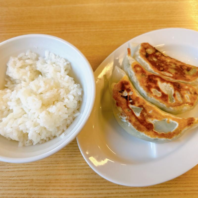 ライス餃子セット(らーめん手打 ほそ乃)