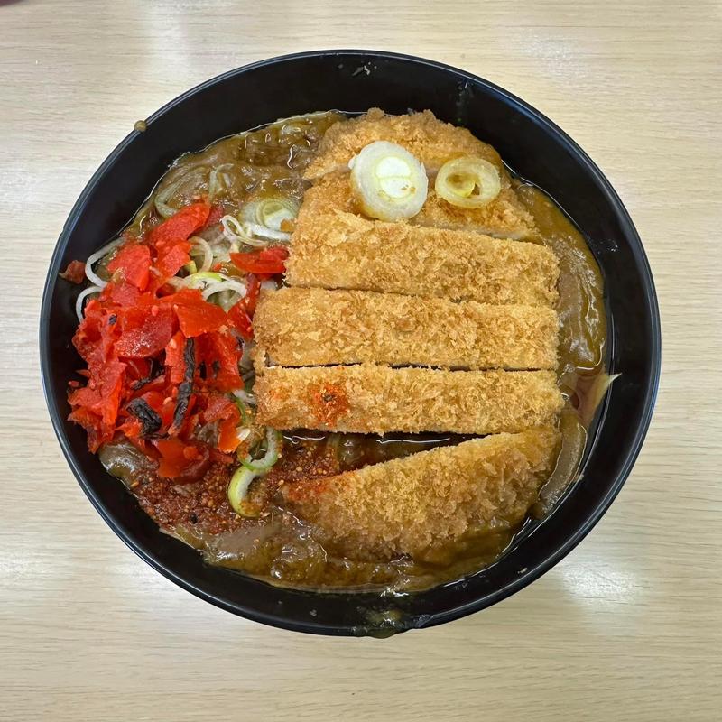 カツカレーそば(そば八)