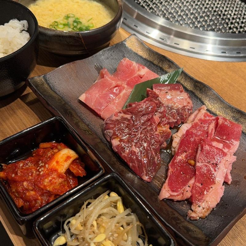 上ハラミ・上カルビMIX定食(肉匠みちば 松戸店)