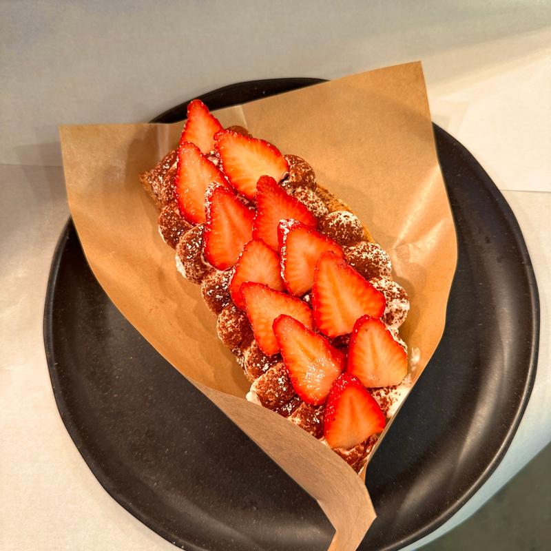 ティラミスいちごトッピング(ジョンノワッフル)