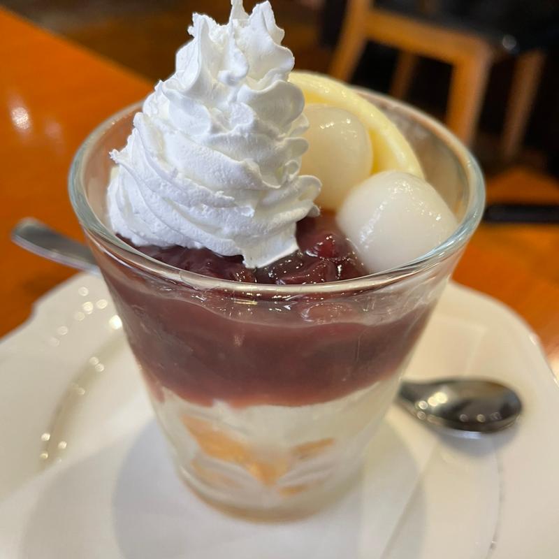 しらたまあずきパフェ(喫茶 、 (きっさ・てん))