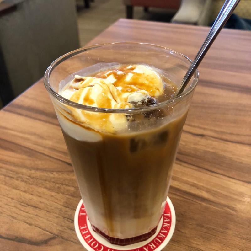 アイス黒蜜カフェ・オ・レ(高倉町珈琲 八街店)