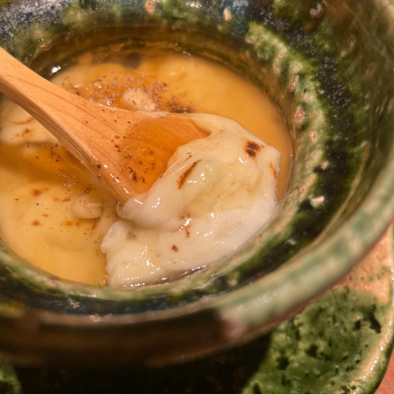 マスカルポーネとモッツァレラの茶碗蒸し(ふくの緒)