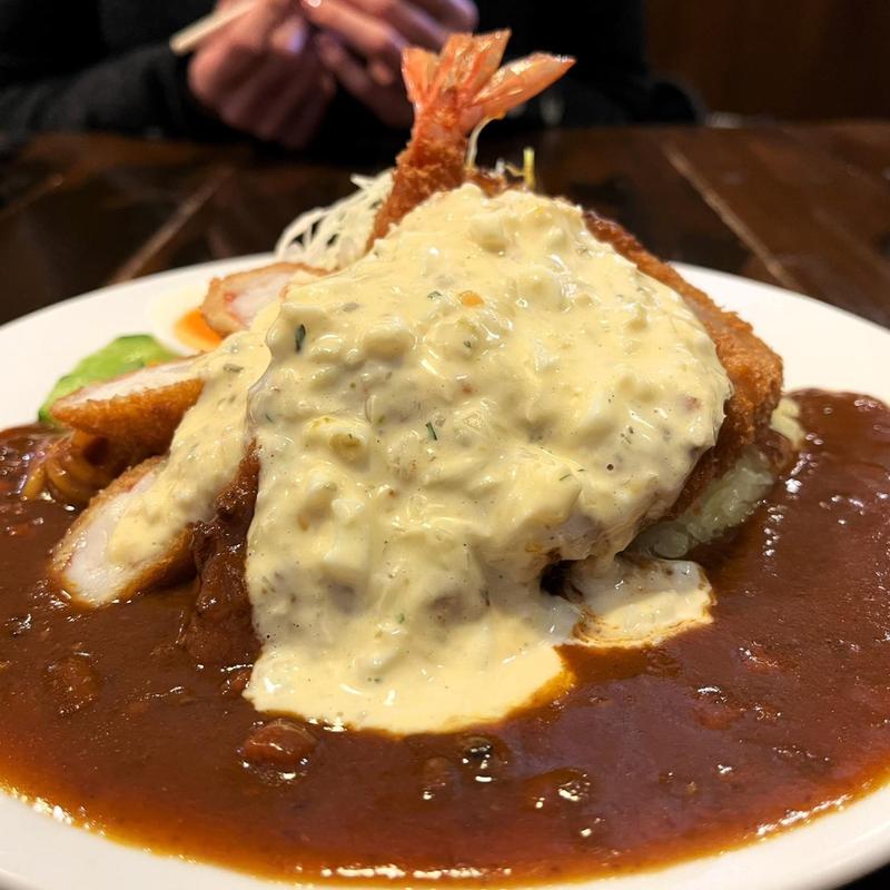 かつえびトルコ 少なめ(神戸トルコライス)