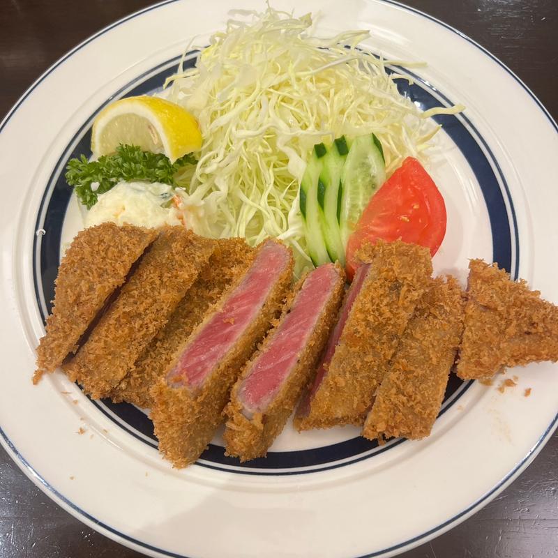 ビーフのレアカツ　おろしポン酢とわさびで(京橋モルチェ)