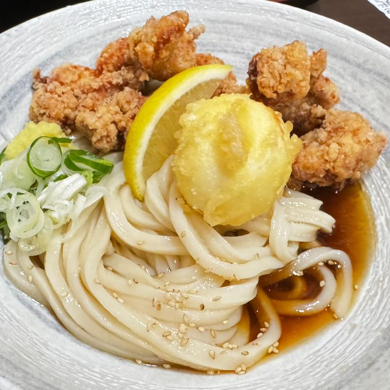 おやこぶっかけ(ザンギうどん一久 狸小路本店)