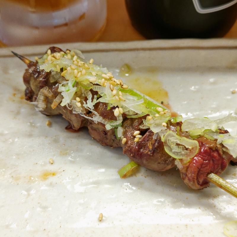 ごま塩レバー串(大衆酒場 五の五 ぴおシティ桜木町店)