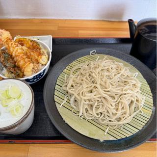 ミニ海老天丼桜川蕎麦セット