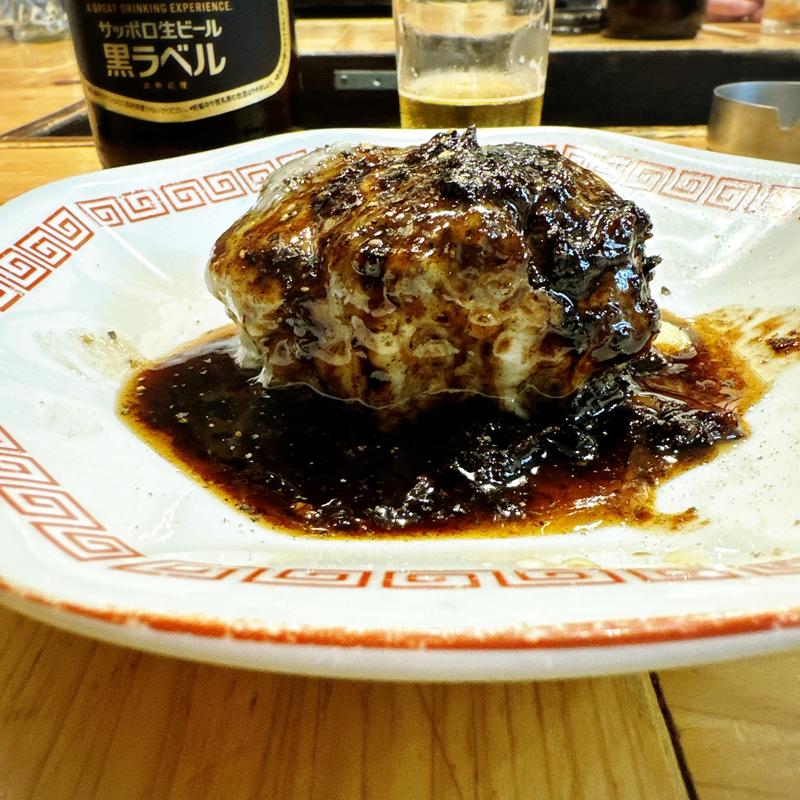 デミグラスソースハンバーグ(大衆酒場 チャン栓チャン)