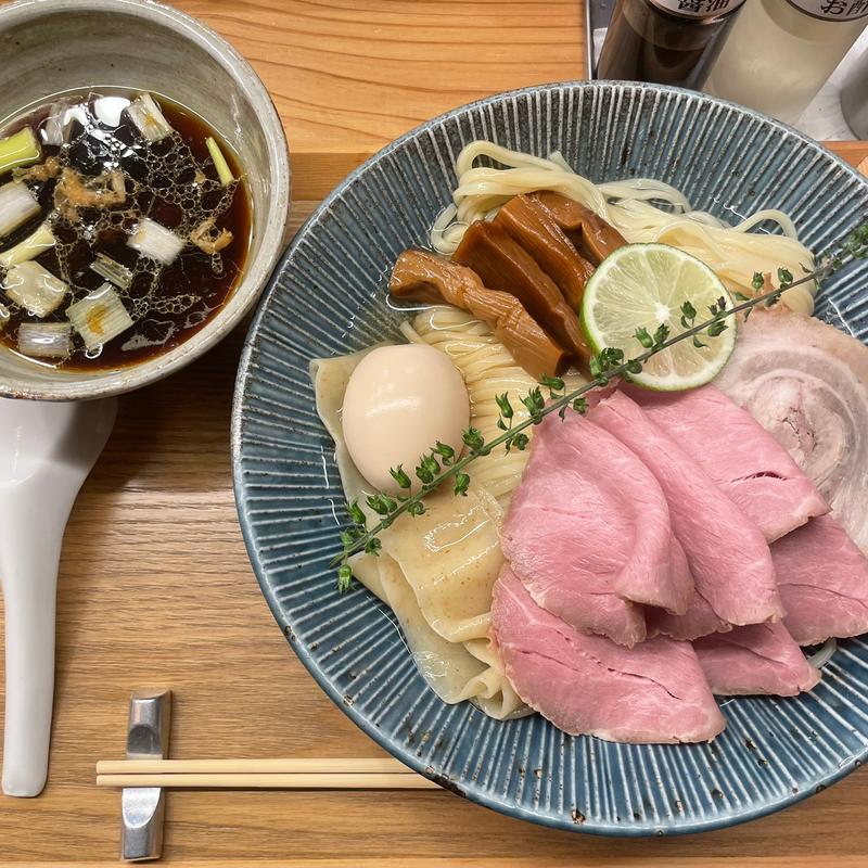 特製昆布水つけ麺(銀座らぁ麺 しら石)