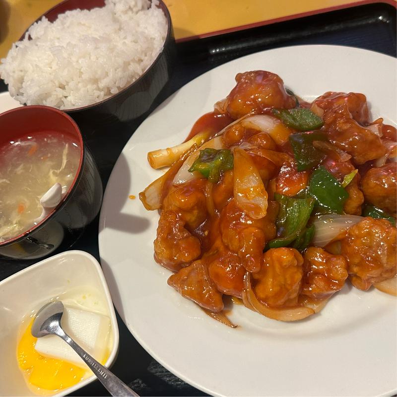 全日定食　酢豚(食味鮮 大久保店 )