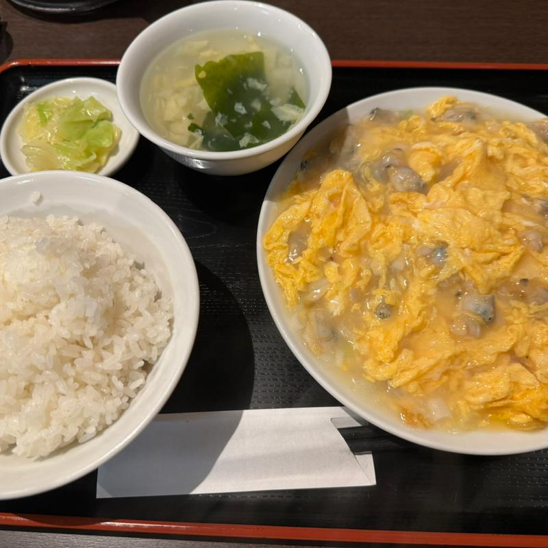 あさりと玉子炒め定食(龍驤)