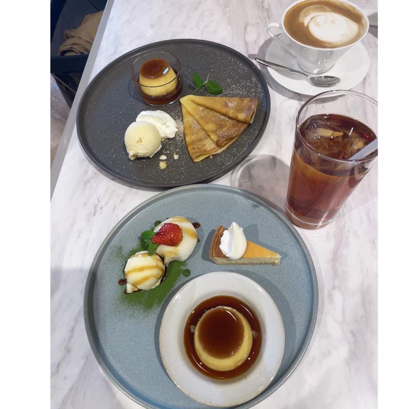 春のデザートプレート(カフェモロゾフ阪神百貨店梅田本店)