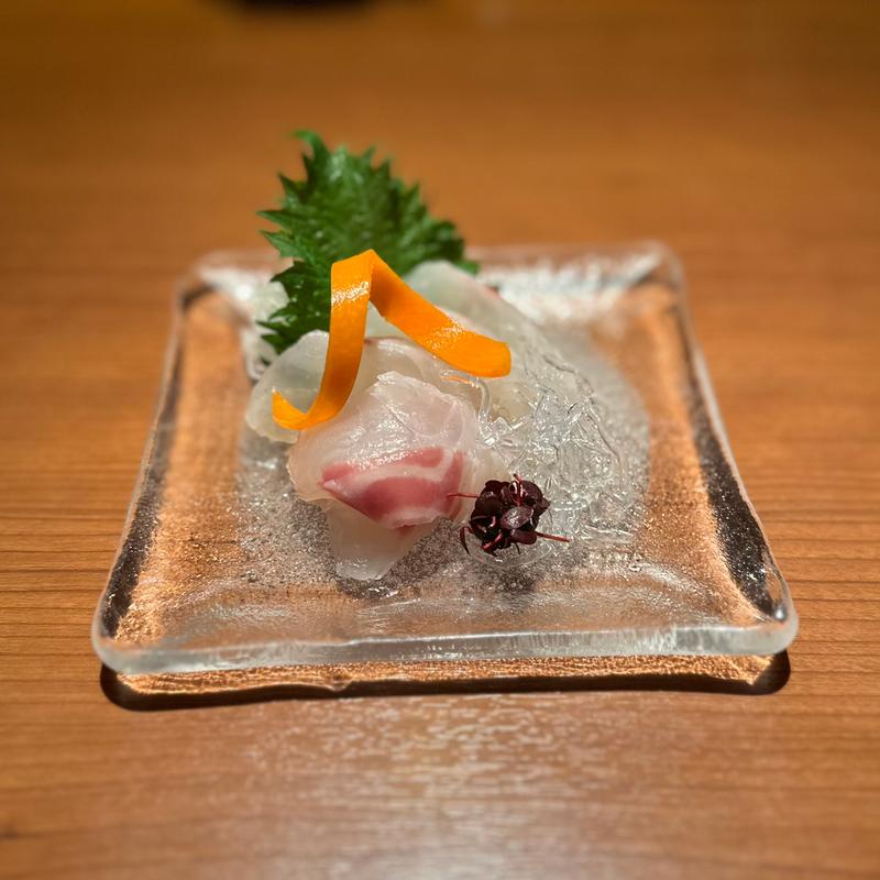 活けタイ造り(坐松本)