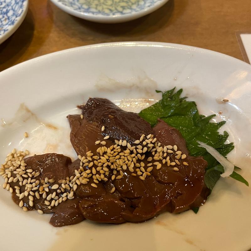 馬レバ刺し(大衆馬肉酒場 三村 熊本銀座通り店)
