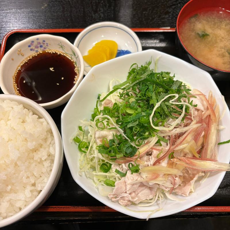 冷やし豚しゃぶ定食(もみじ)