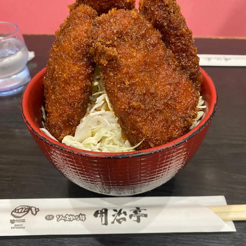 ヒレソースカツ丼　ご飯小盛り(明治亭 駒ヶ根本店 （めいじてい）)