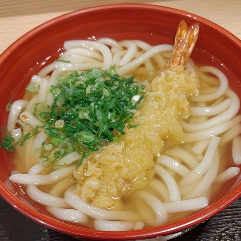 えび天うどん(ANA FESTA 羽田52番ゲートフードショップ)
