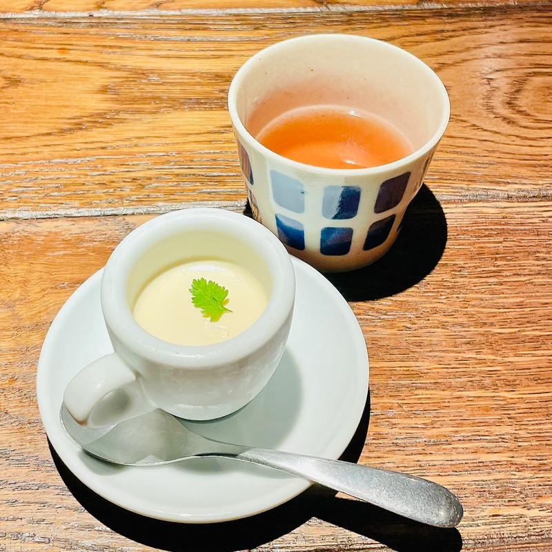 定番の鴨すきコース　ほうじ茶のパンナコッタ(Na Camo guro (なかもぐろ))