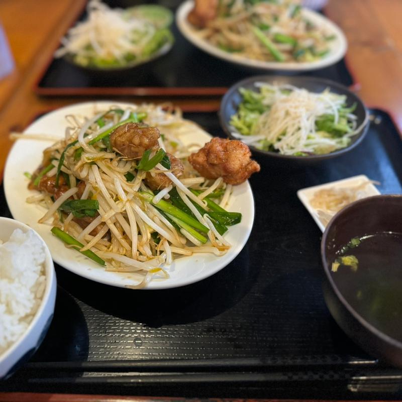 レバニラ定食(居酒屋 亀たろ)