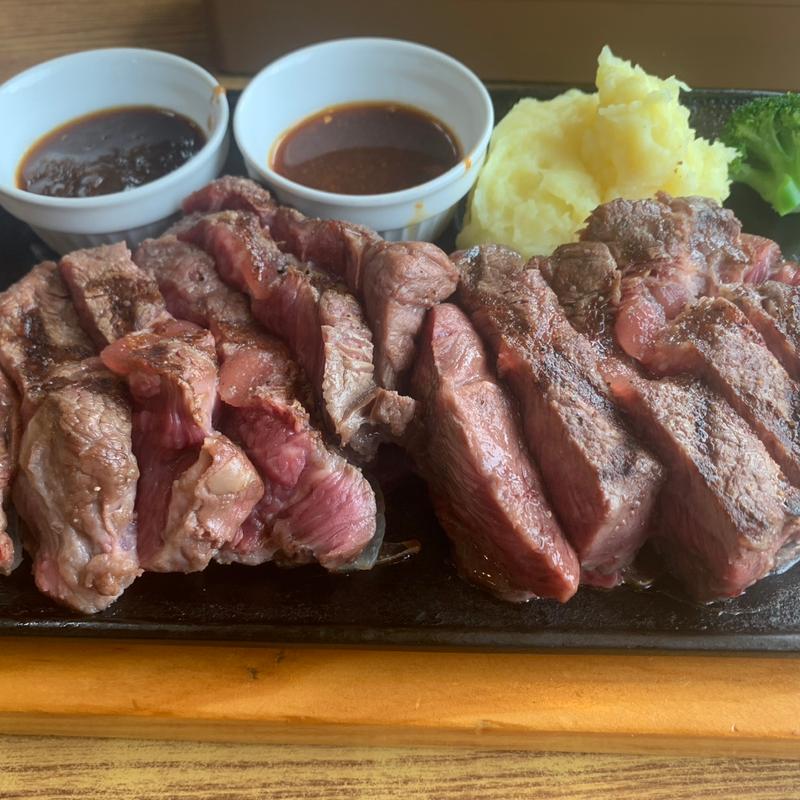 直火焼き厚切りみすじステーキ（400g）(ビッグボーイ 須恵店)