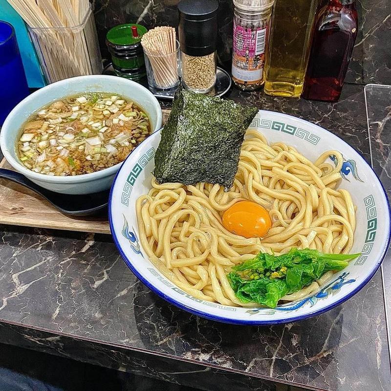 熟盛釜玉魚介しょうゆつけめん 大300g(群青 )