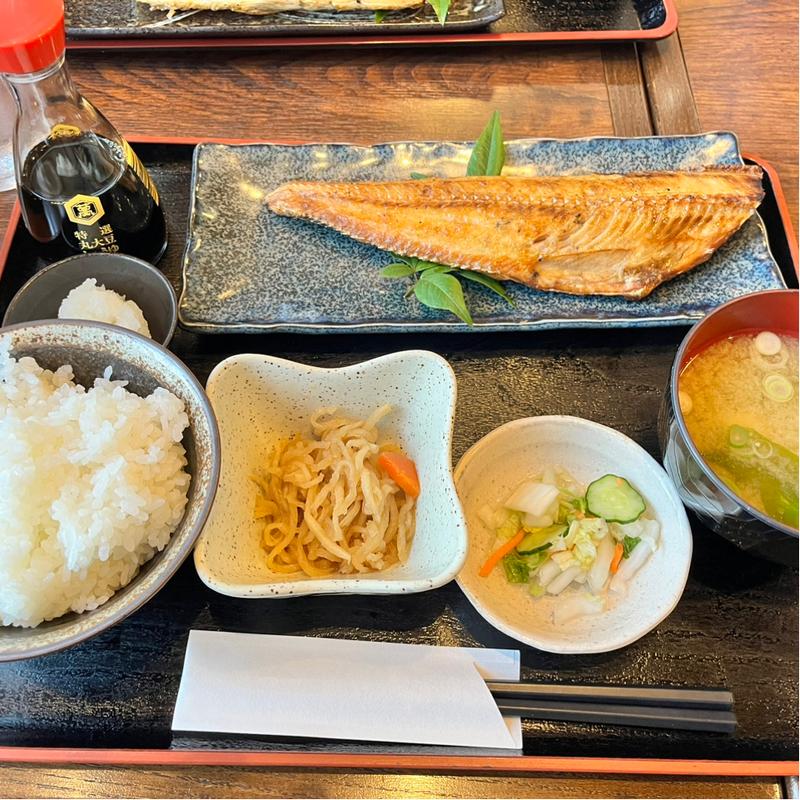 しまほっけ定食(炭火焼干物定食 古民家つくし)